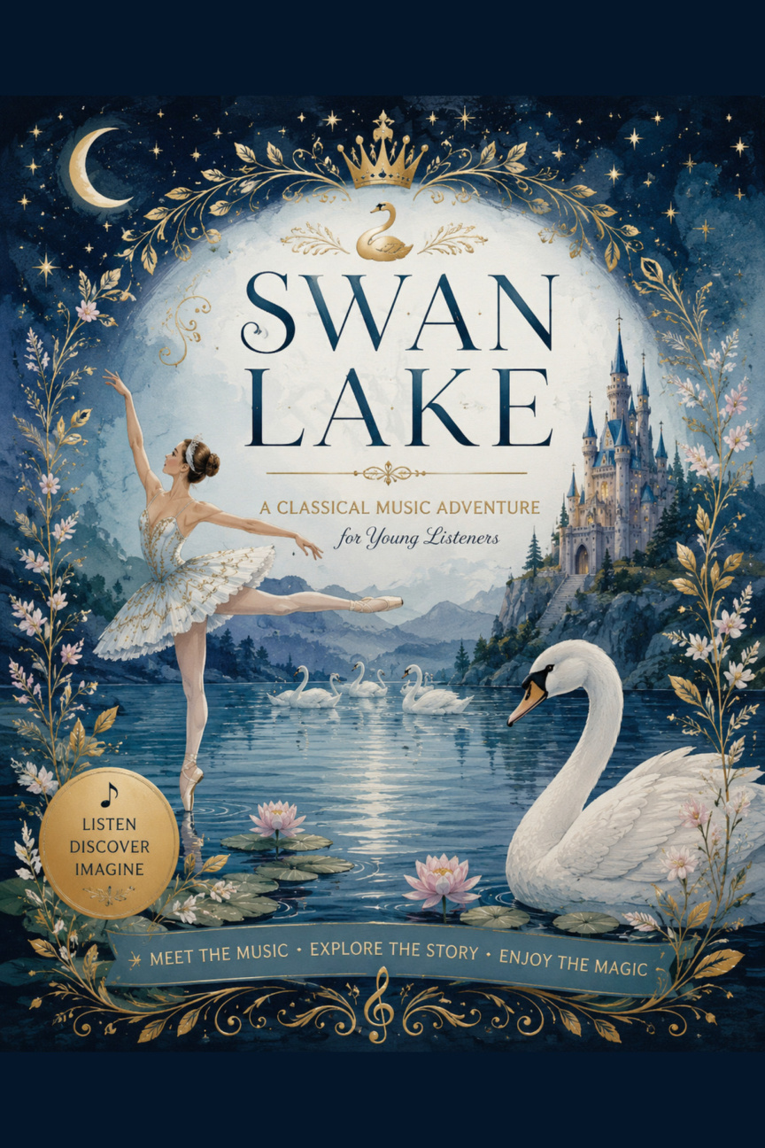 Swan Lake: A Classical Music Adventure for Young Listeners digital storybook front cover